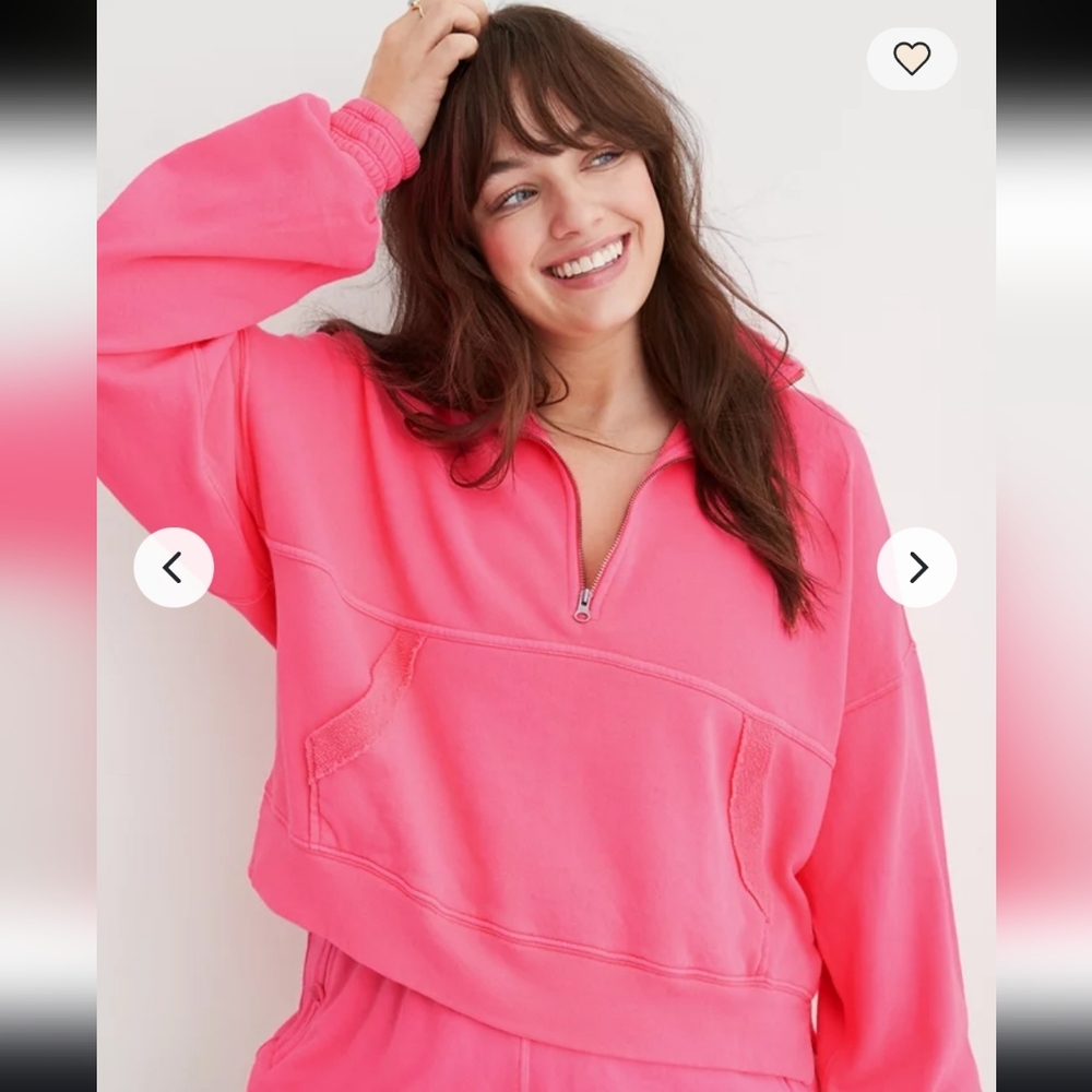 Women's Pink Sweatshirt- XL